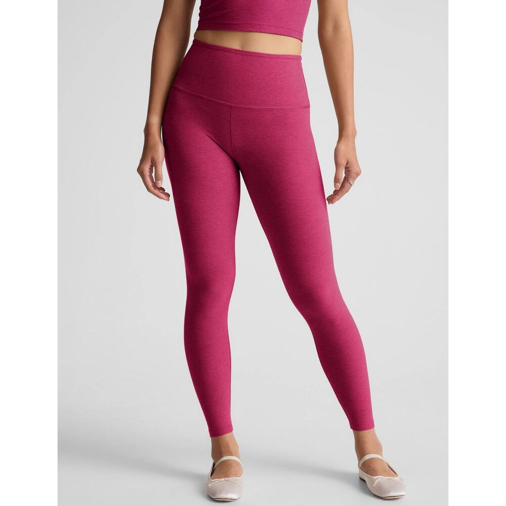 Spacedye Caught In The Midi High Waisted Legging | Sangria Heather | Small